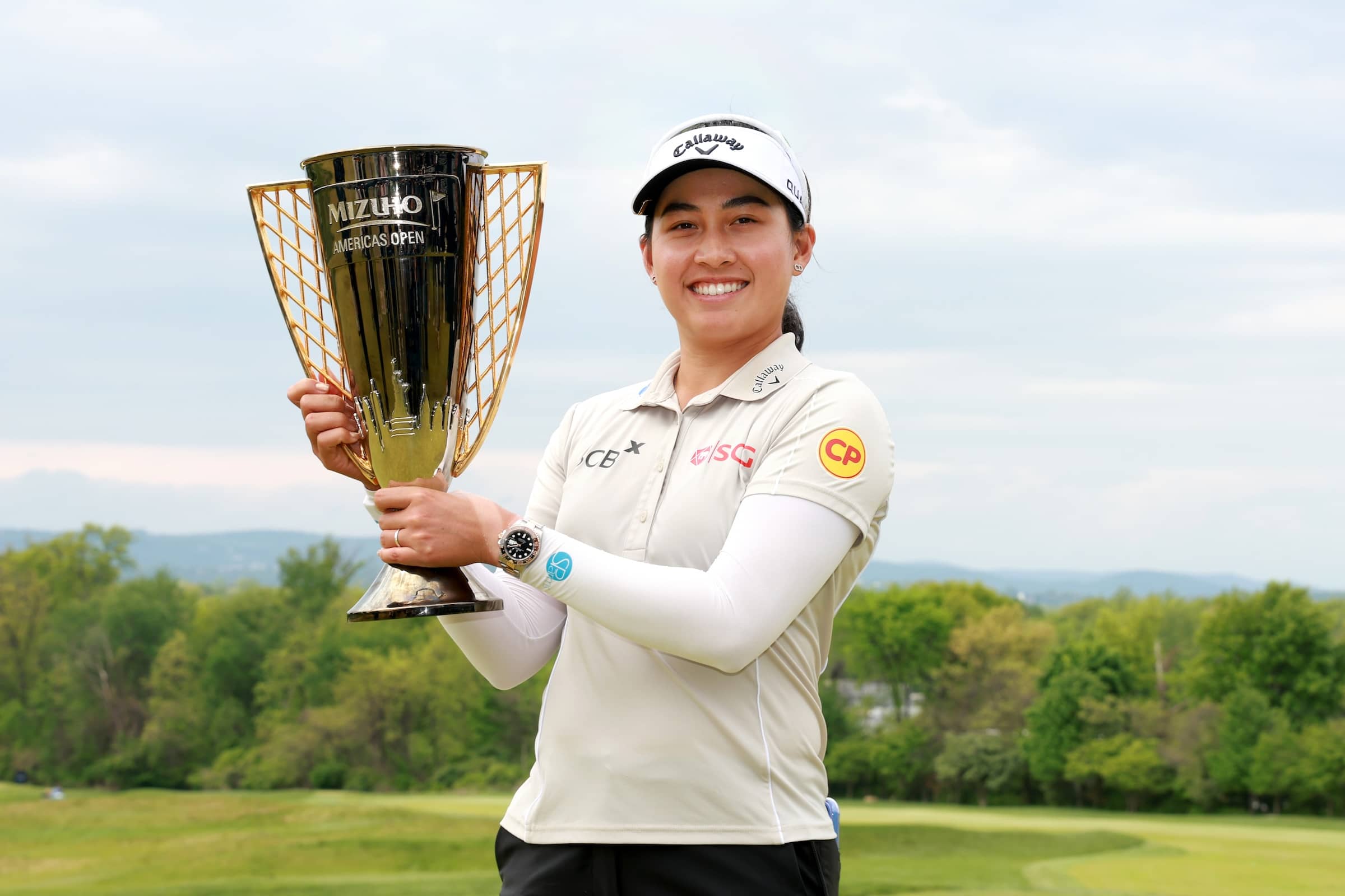 Mizuho Americas Open 2026 Winner Jeeno Thitikul Trophy