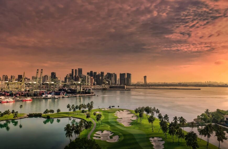 Sentosa Golf Club’s iconic Hole 5 of The Serapong Course