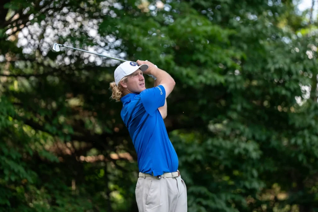 Australia’s Travis Smyth in action at LIV Golf Korea