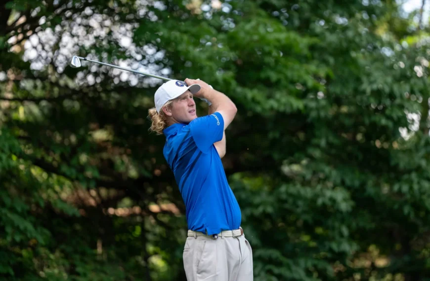 Australia’s Travis Smyth in action at LIV Golf Korea