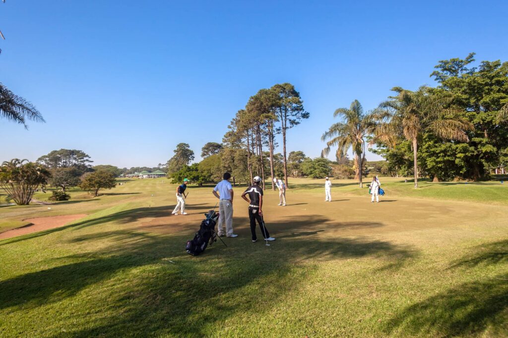 Junior Golfers on Putting Green