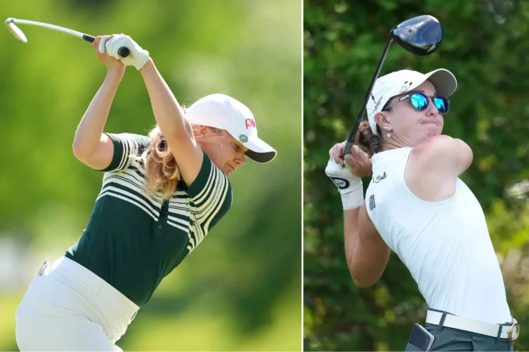 R2 Dow Championship Leaders Celine Borge and Polly Mack