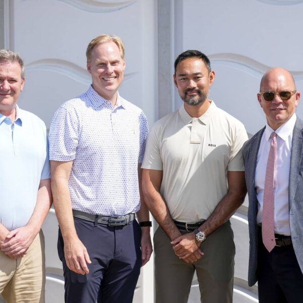 Left to right: Ben Cowen, Chief Tournament and Operations Officer, DP World Tour; Christian Hardy, SVP, International, PGA TOUR; Cho Minn Thant, Commissioner and CEO, Asian Tour; Guy Kinnings, CEO, European Tour Group.