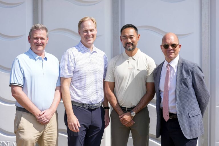 Left to right: Ben Cowen, Chief Tournament and Operations Officer, DP World Tour; Christian Hardy, SVP, International, PGA TOUR; Cho Minn Thant, Commissioner and CEO, Asian Tour; Guy Kinnings, CEO, European Tour Group.
