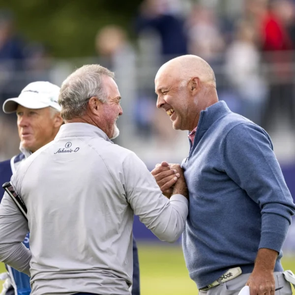 Jerry Kelly and Cameron Percy
