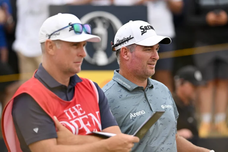 Ryan Fox of New Zealand waits to tee off on the 13th hole during Day Three of the The 154th Open Championship at Royal Birkdale