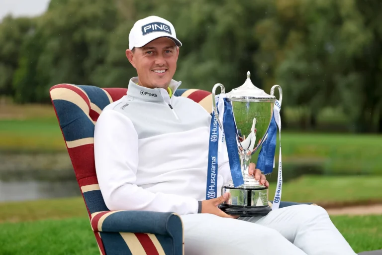 Joe Dean winner of the 2026 British Masters