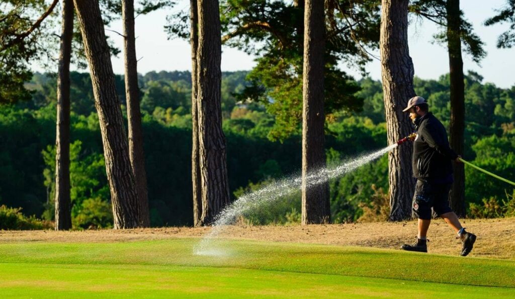 water use on a golf course