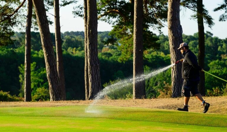water use on a golf course