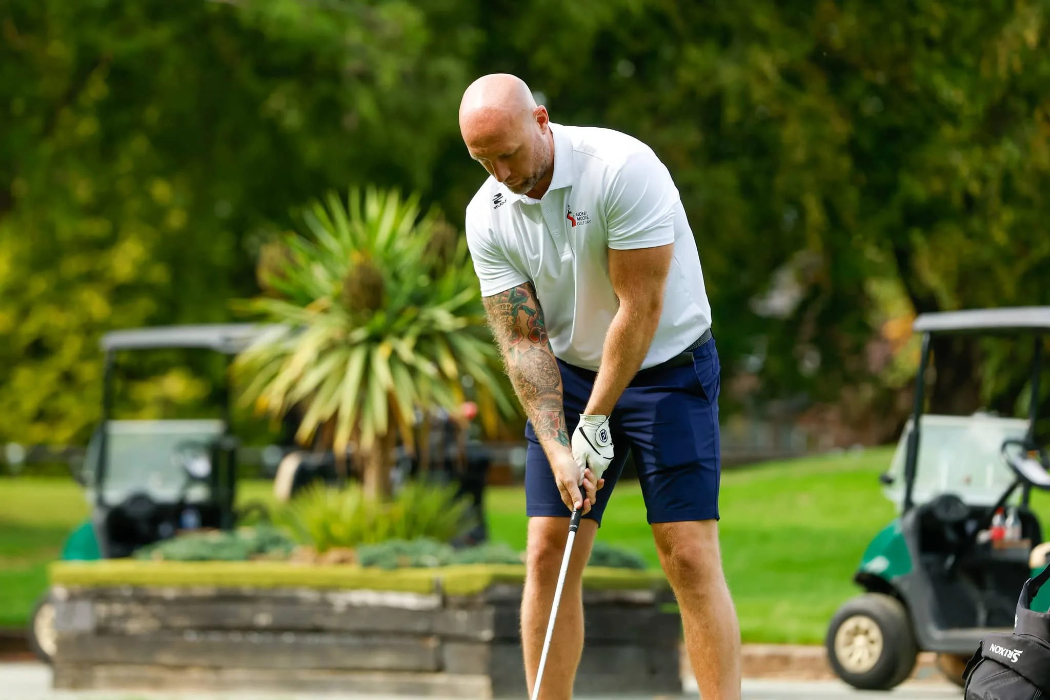 Dean Ashton playing golf