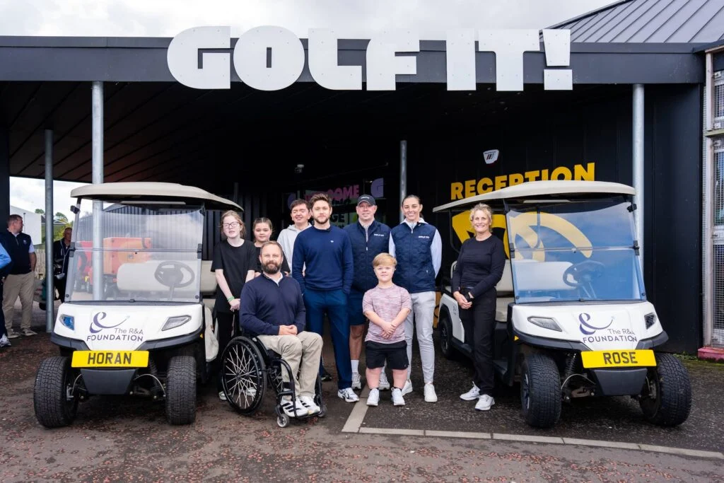 Niall Horan visits Golf It! in Glasgow ahead of his Dinner Party Live On Tour in Glasgow.