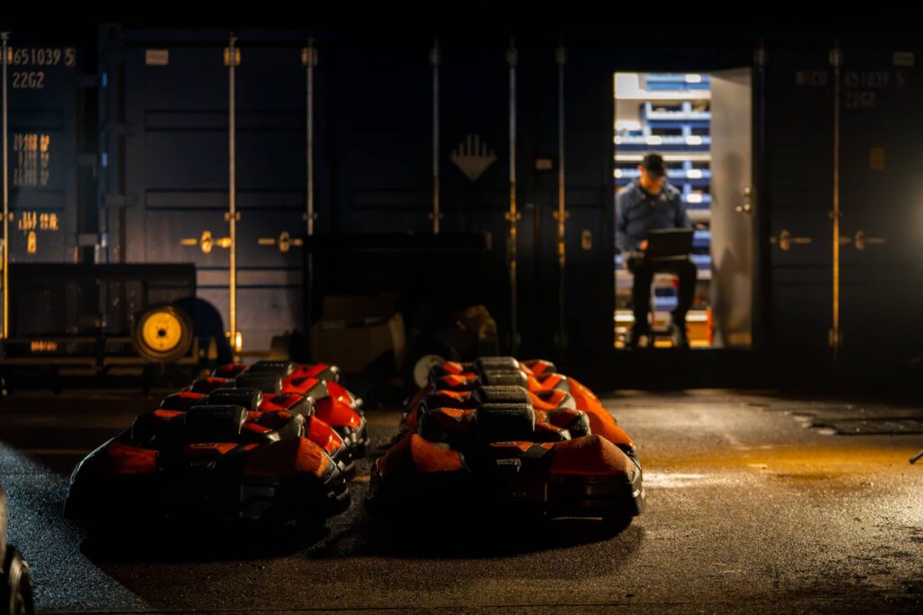 Husqvarna Mowers at night