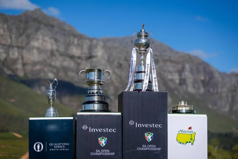 Investec SA Open championship trophy