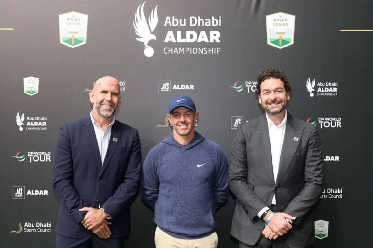 Jamie Goodenough, Rory McIlroy, and Mehdi Zaouali