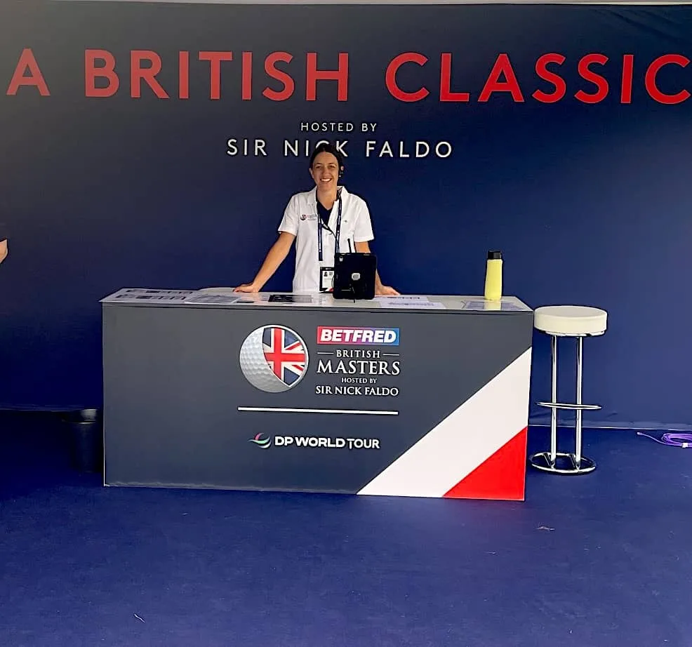 Leanne Corbishley at the British Masters