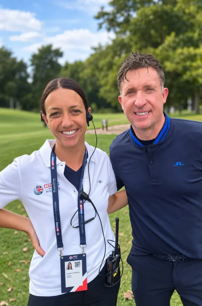 Leanne Corbishley with Robbie Fowler
