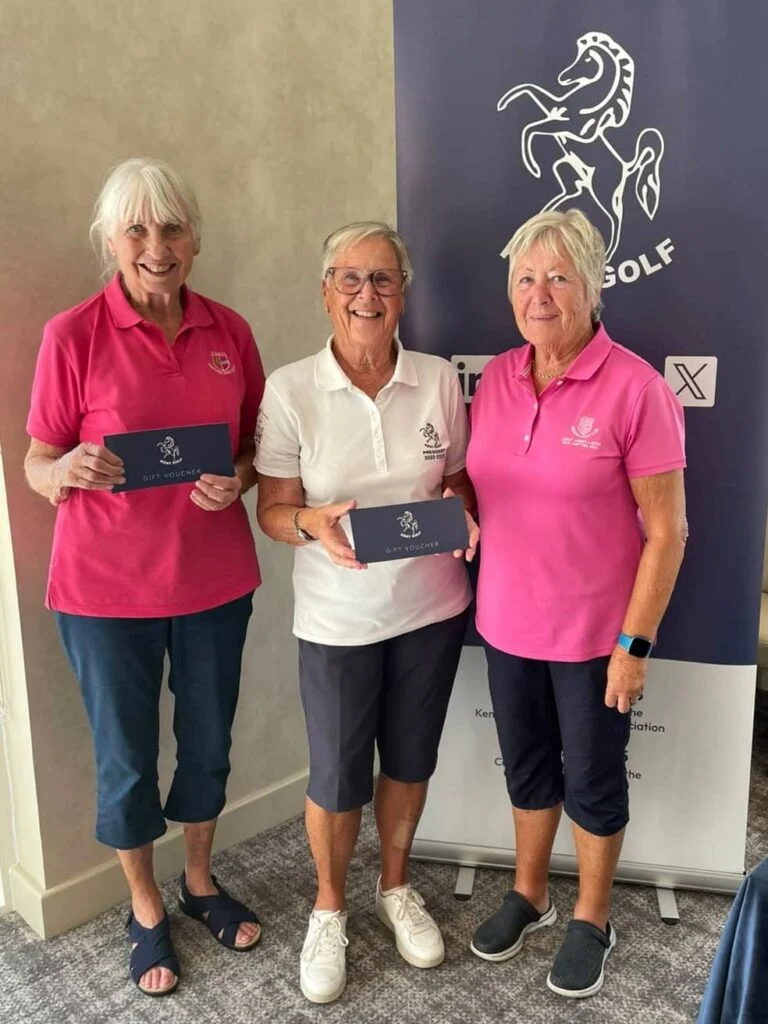 Coombe Cup runners up - Janet James and Karen Pickering (Ashford)