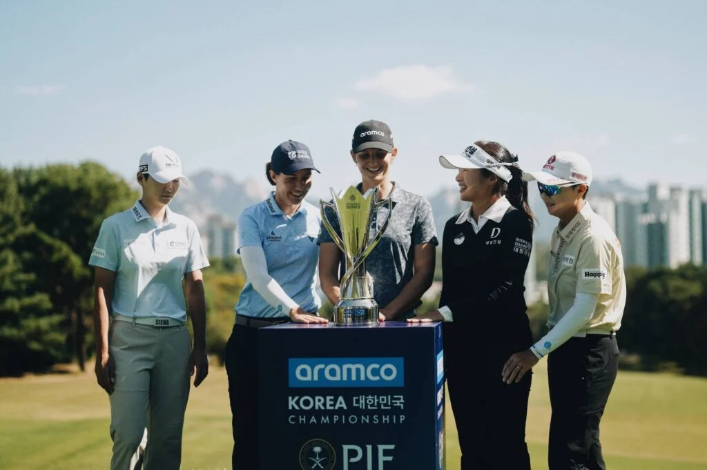 Sung Hyun Park (KOR), Carlota Ciganda (ESP), Anne van Dam (NED), Jeongeun Lee6 (KOR), Hyo Joo Kim (KOR)